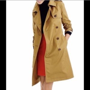 J. Crew Khaki Trench Coat size 2